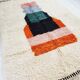 Handmade Berber rug with colourful patterns, size 150x250 cm.