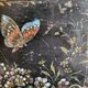 Old painted decoration tray