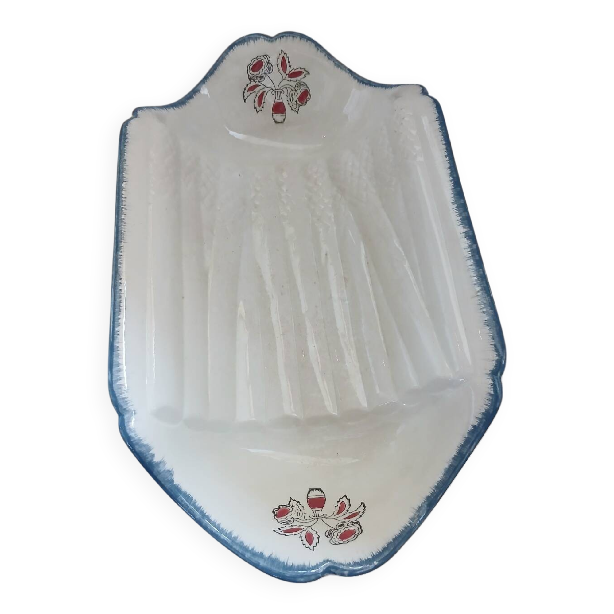 Antique asparagus dish