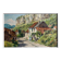 Watercolor Painting Jeep Nefkens (1926/1999) Watercolor Village on the edge of the cliff