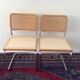Pair of Marcel Breuer Cesca B32 chairs