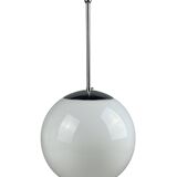 1960s and 1970s Globe Lamp, Hanging Lamp, Glass Ceiling Lamp, Space Age Des