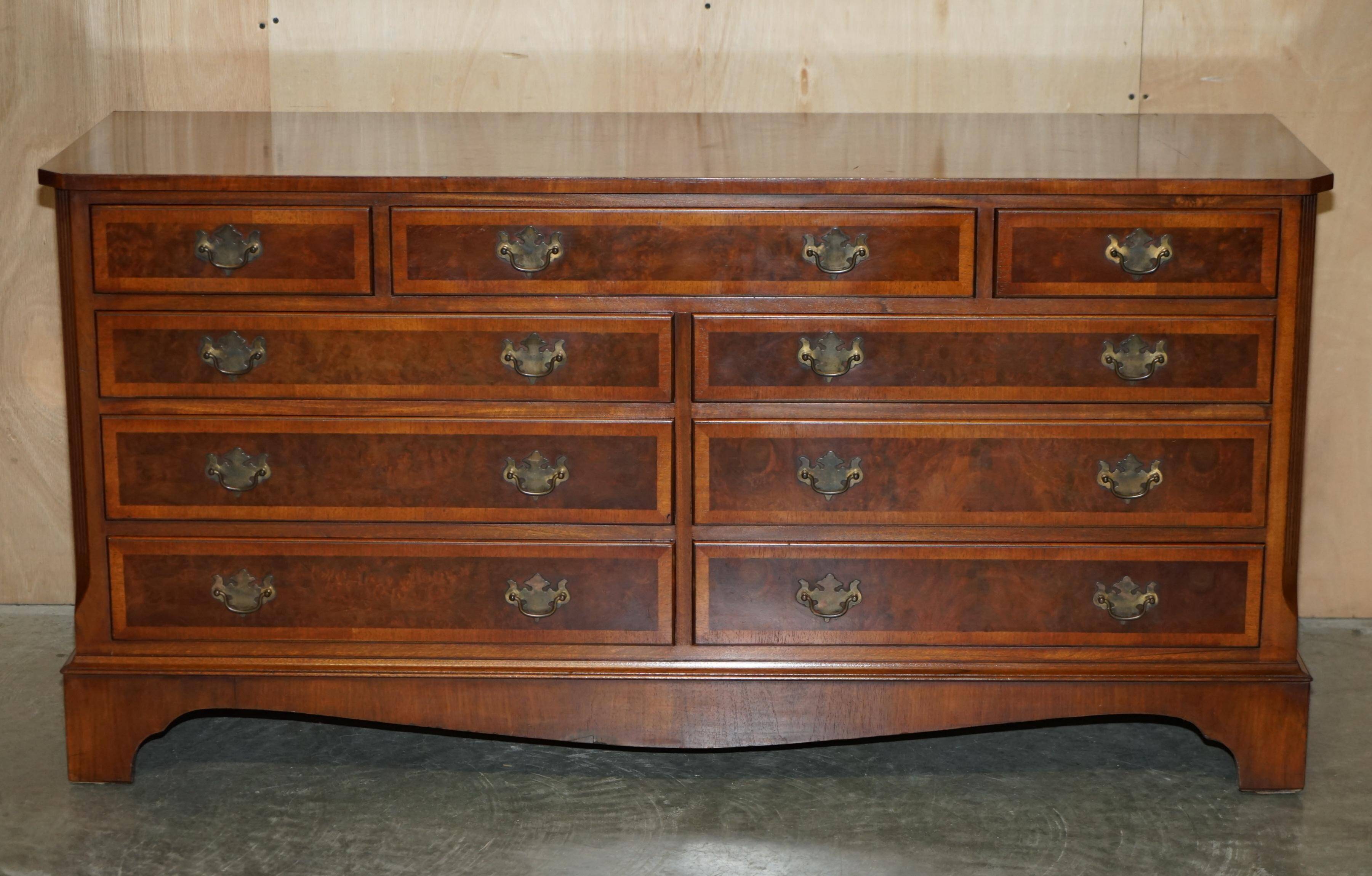 Very Georgian in walnut Burr & Burl with vintage patina.