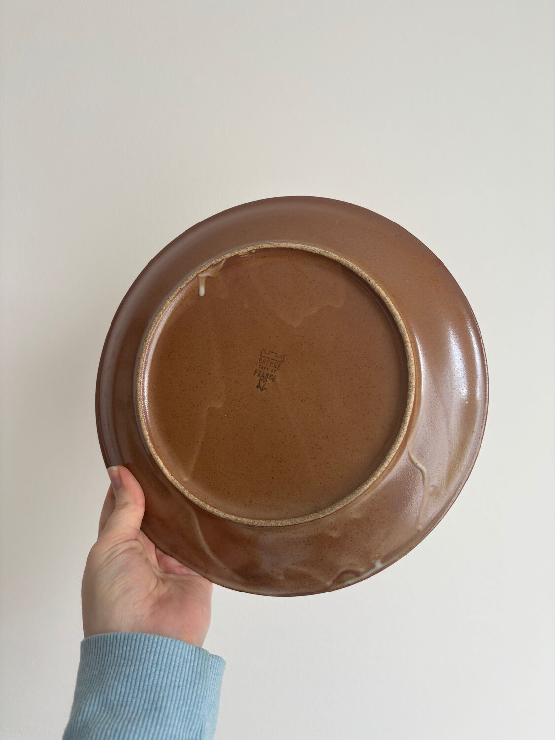 Set of 6 vintage Brenne stoneware plates from France – Stoneware service