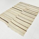 5x7 Kilim Beige & Cream Striped Kilim Rug, 161x211Cm