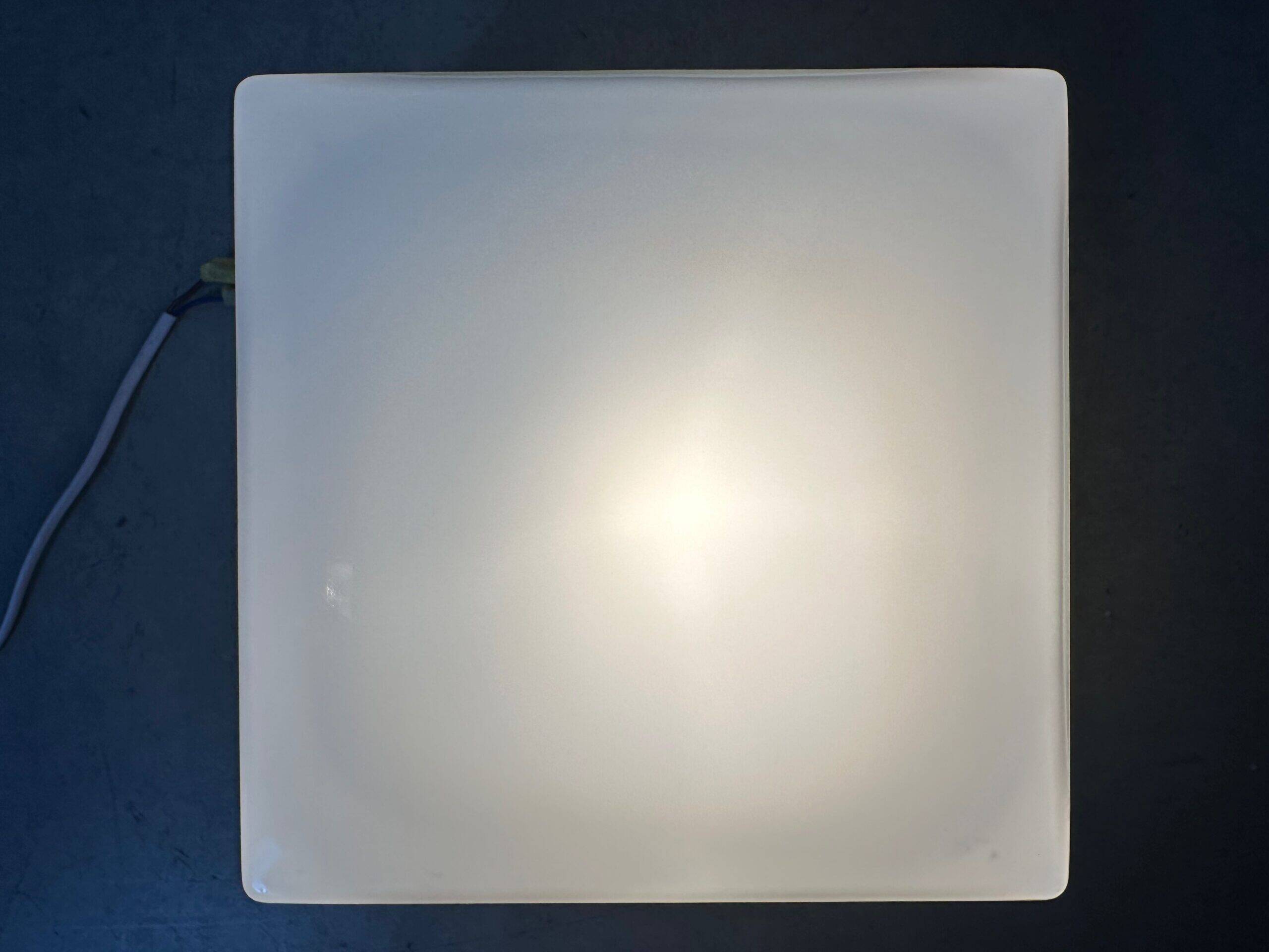Vintage ceiling lamp – bakelite and opaline