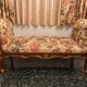 Louis XV style stool in carved wood