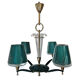 Chandelier of the end of the era art deco design 1940s
