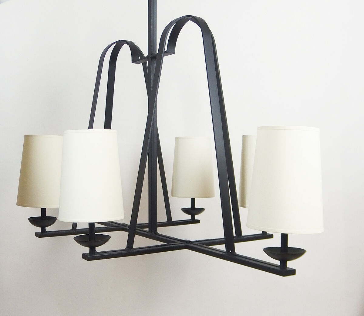 Wrought iron chandelier 1950-60