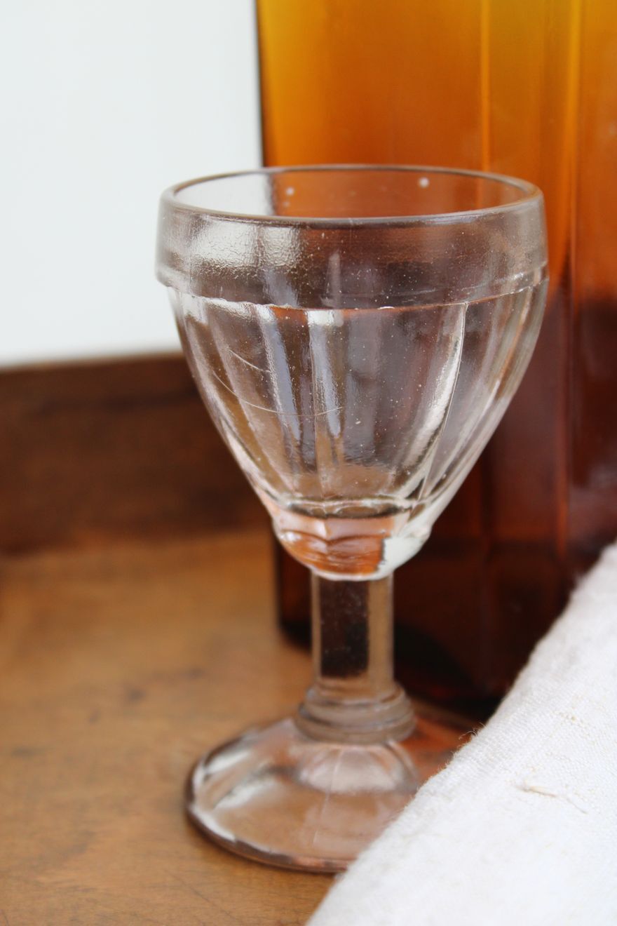 Set of 6 old shot glasses