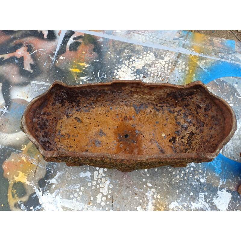 Set of 2 cast iron planters from 1900 from Charleville-Mézières