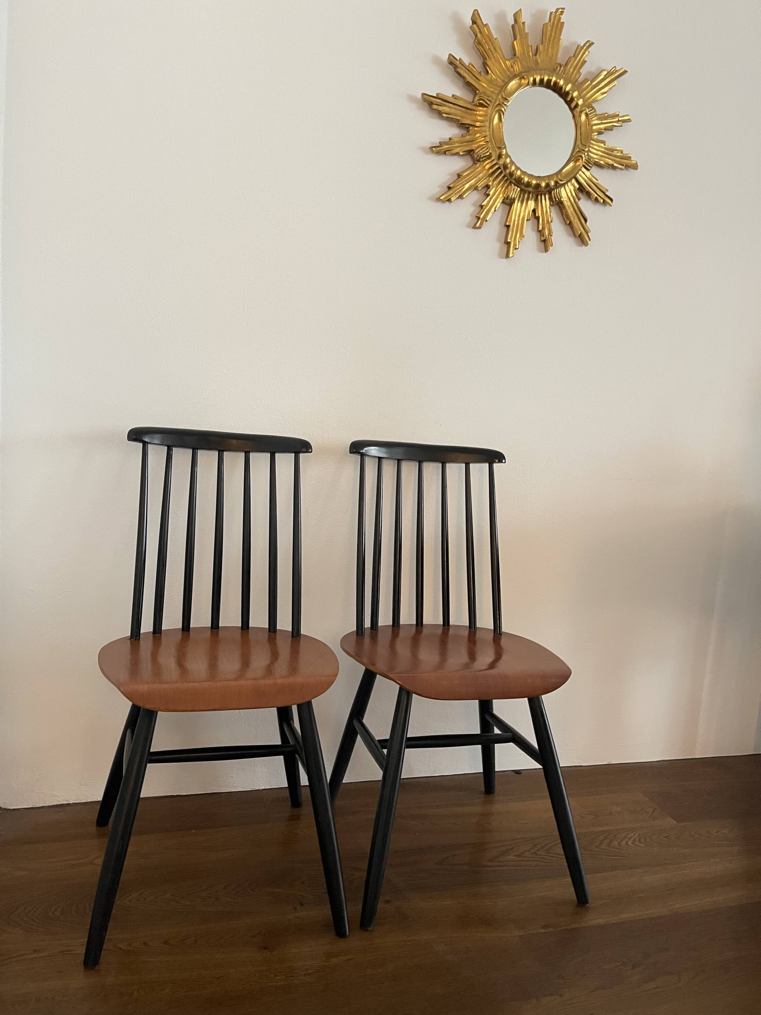2 Danish "Fanett" chairs, Ilmari Tapiovaara