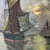 Old painting signed Oil On Canvas dimension: height -46,5cm- width -38,5cm-