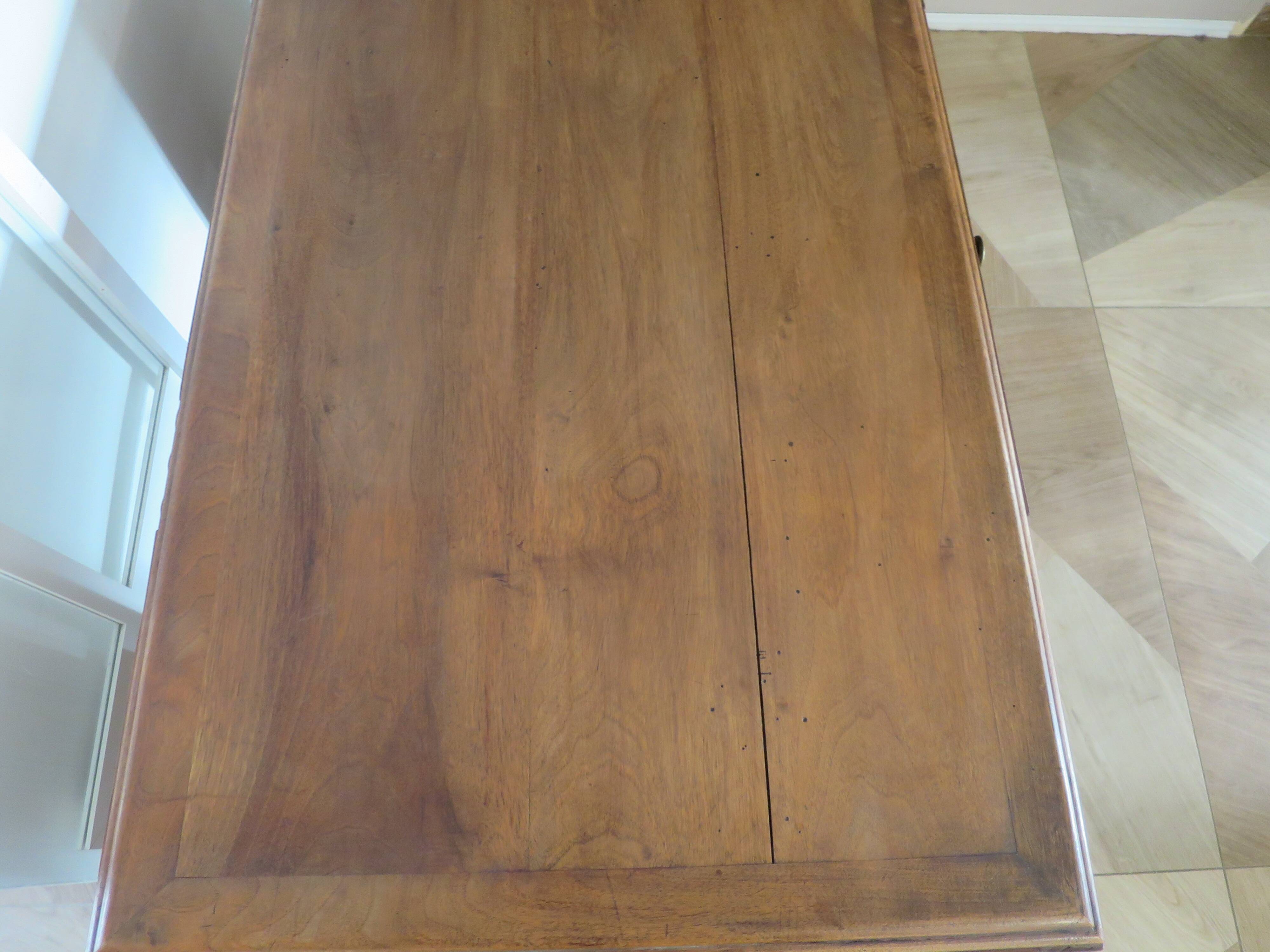 Vintage Art Deco schoolmaster's desk - double-sided - solid wood - 1940s/50s