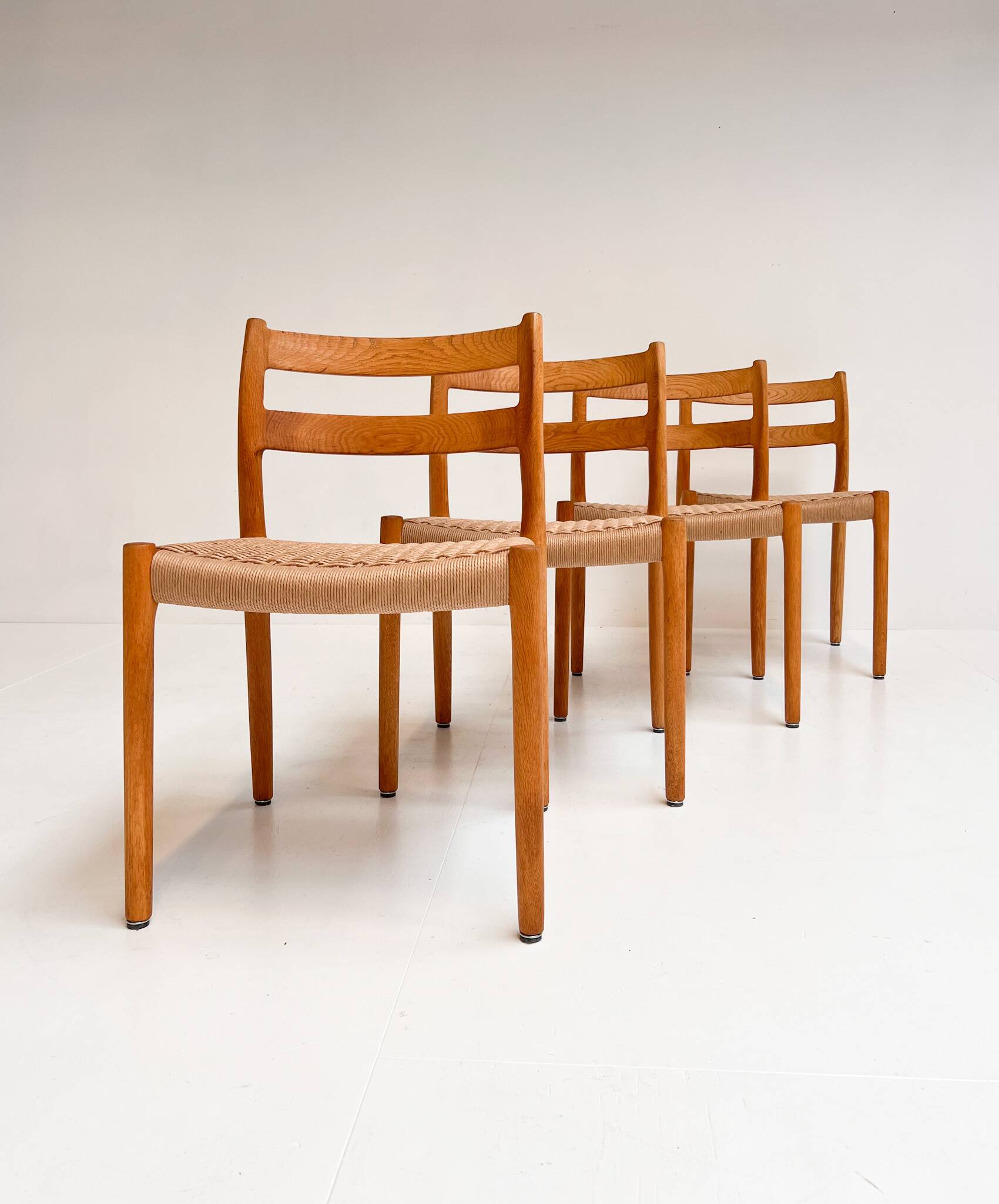 Set of 4 model 84 chairs by Niels Otto Møller, 1960s