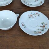 Service à café 12 pièces en porcelaine de Sologne France