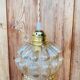 Vintage moulded glass pendant light