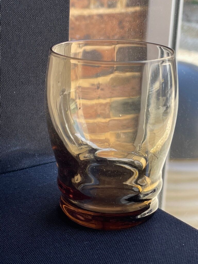 Liquor service smoked glass