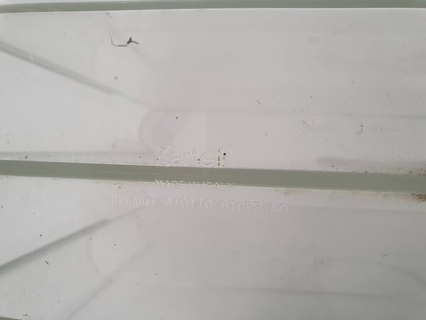 Transparent Giotto Stoppino for Kartell magazine stand, Italy 1960's