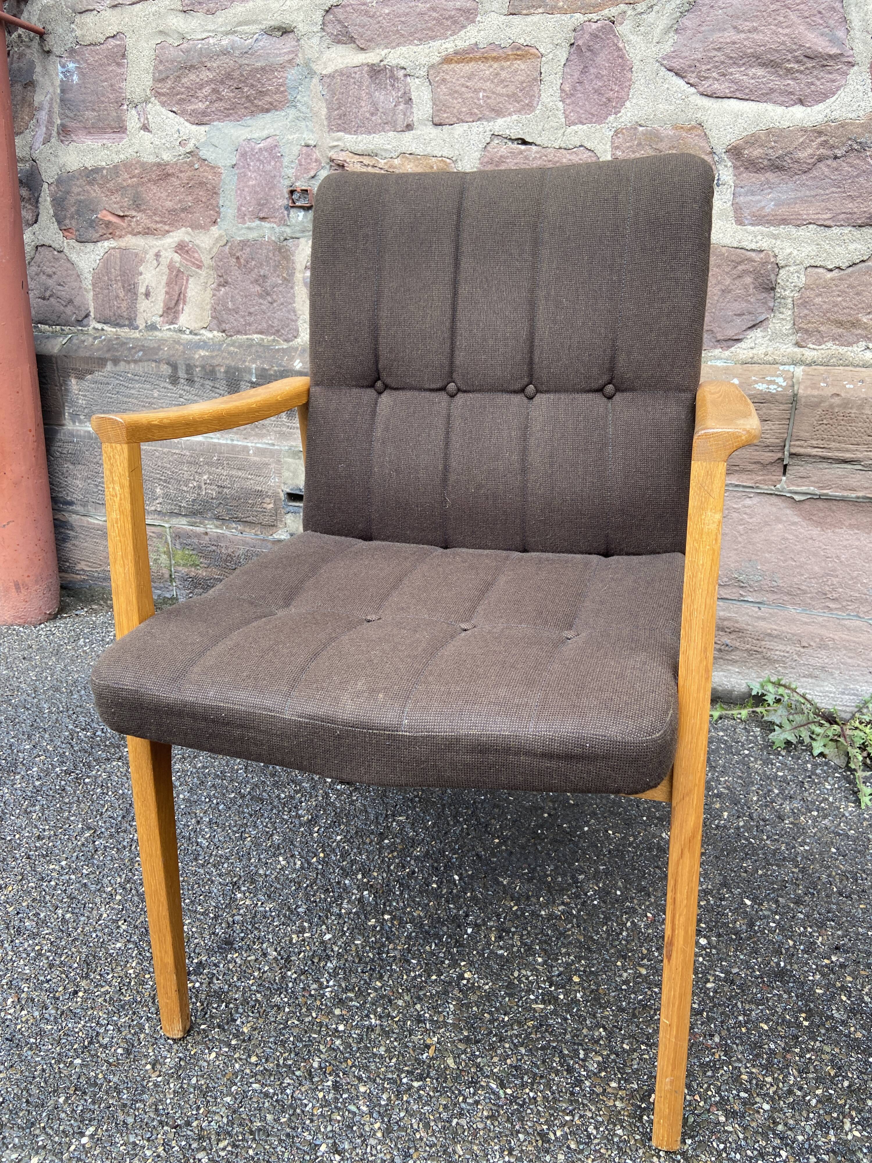 Pair of armchairs scandinavian lounge chairs 60s fröscher kg