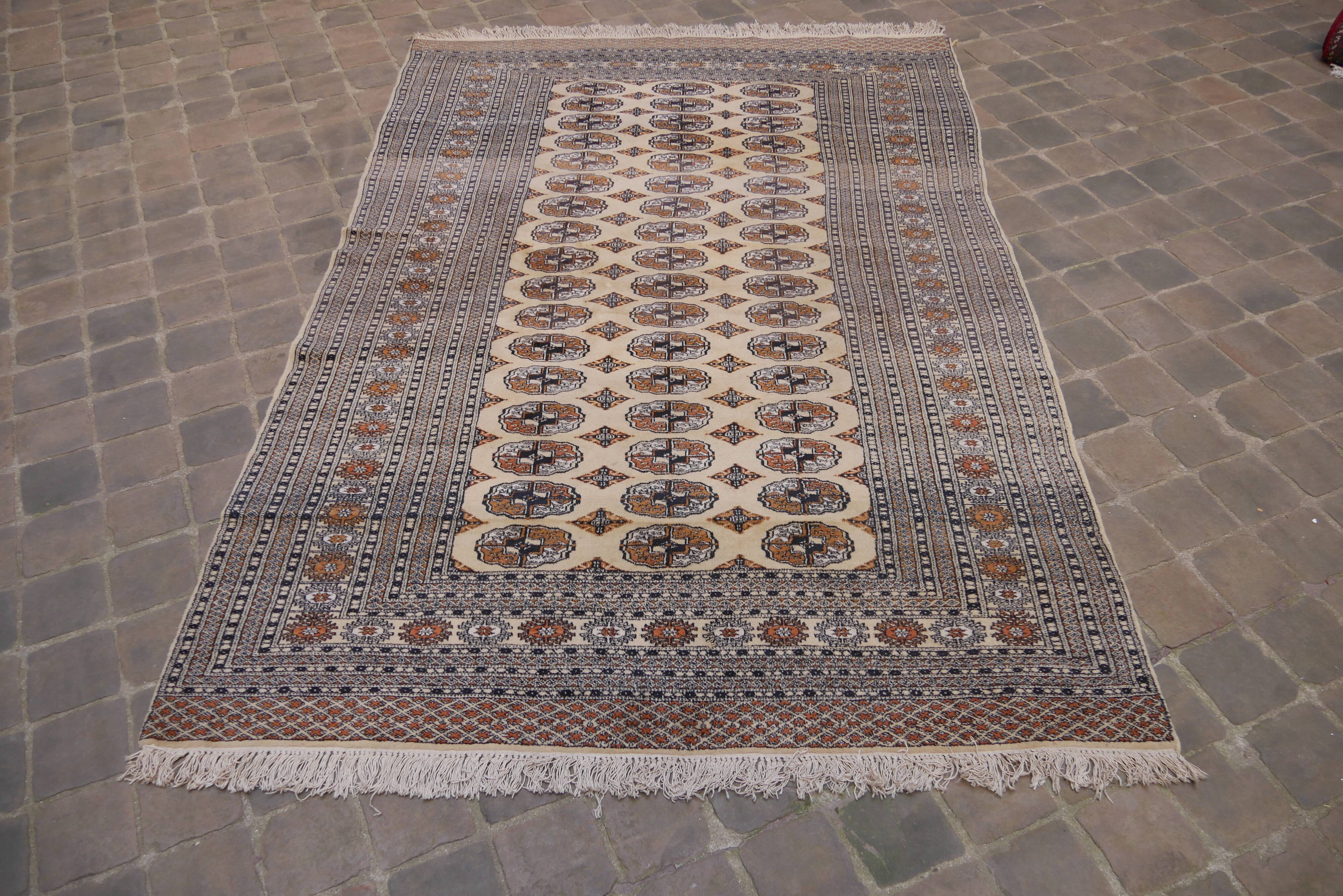 Handmade Oriental Carpet Bukhara Pakistan