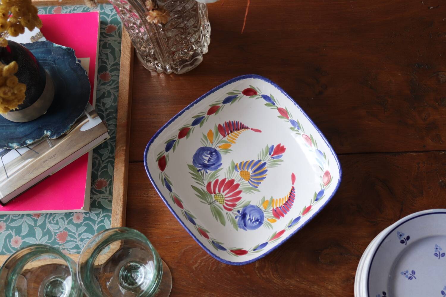 Vintage Quimper bowl dish