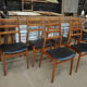 Lot de 6 ancienne chaises vintage 1960