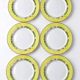 6 dessert plates Jean-Louis Coquet Limoges Terre de Sienne vintage
