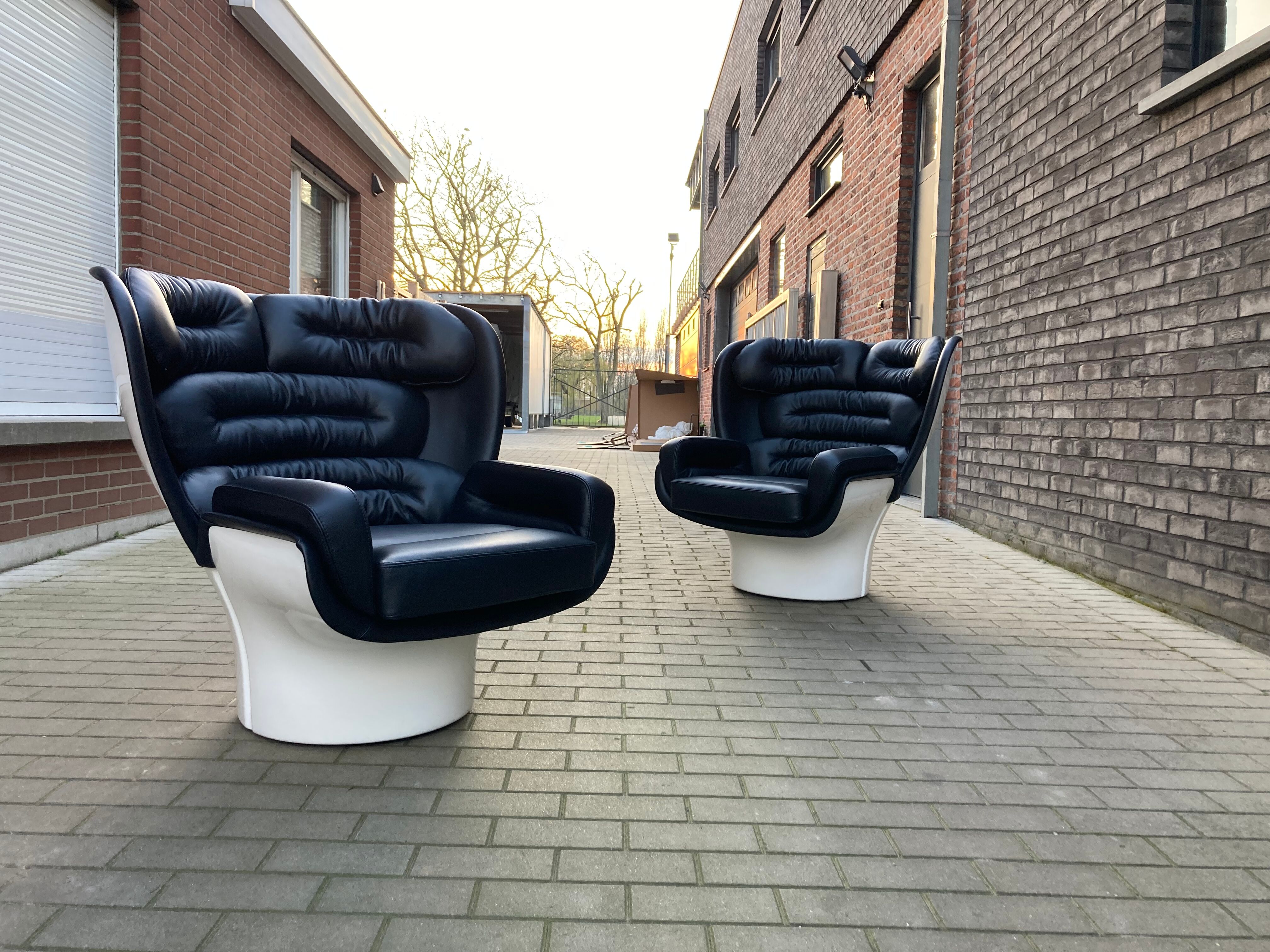 Joe Colombo Elda design armchair, Longhi edition