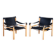 Safari Chair Set by Arne Norell for Arne Norell Ab Sweden, 1960s