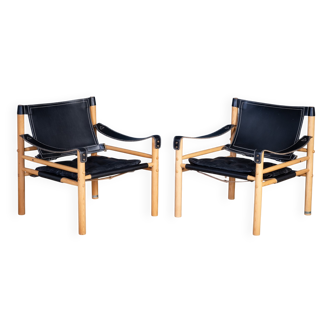 Safari Chair Set by Arne Norell for Arne Norell Ab Sweden, 1960s