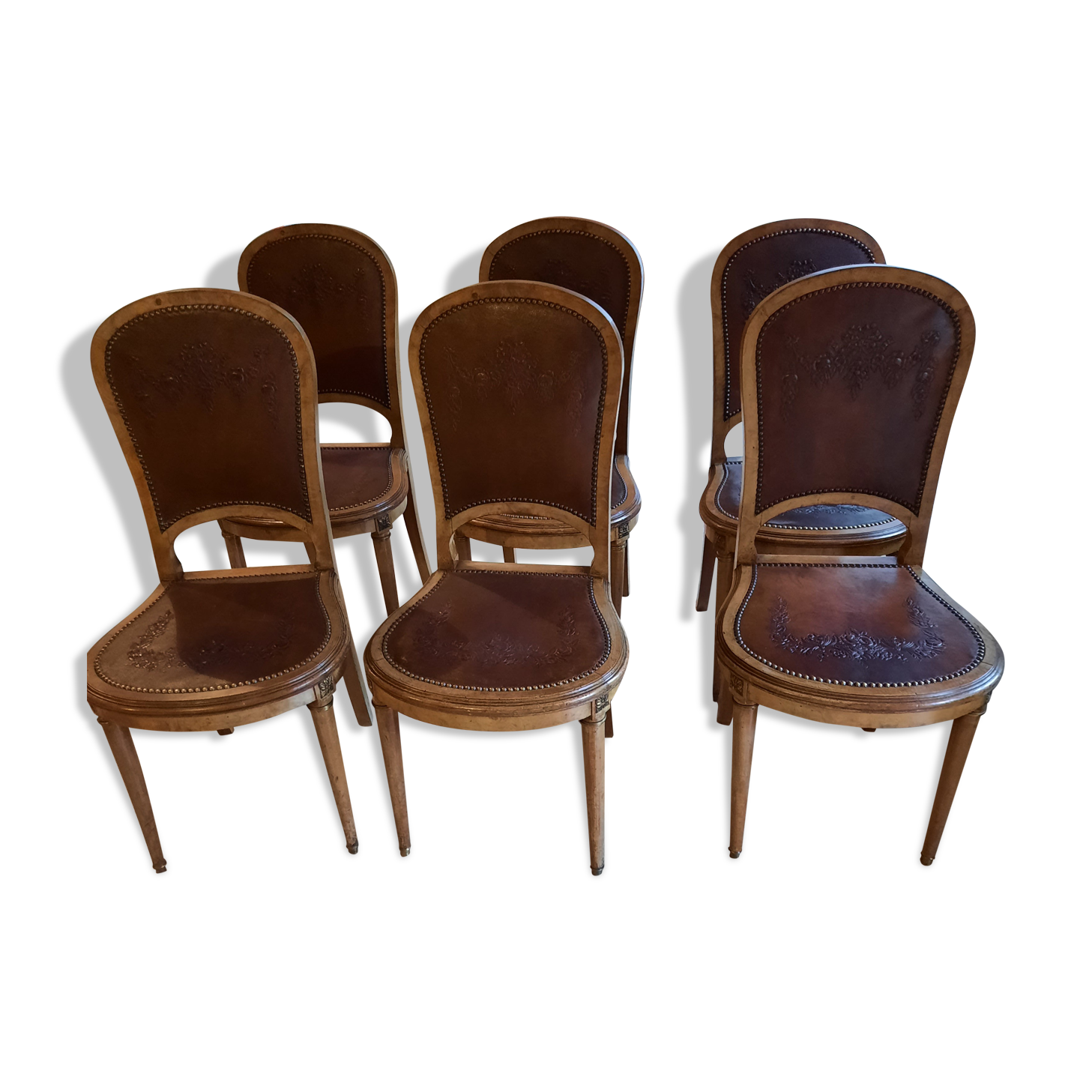 6 art deco chairs