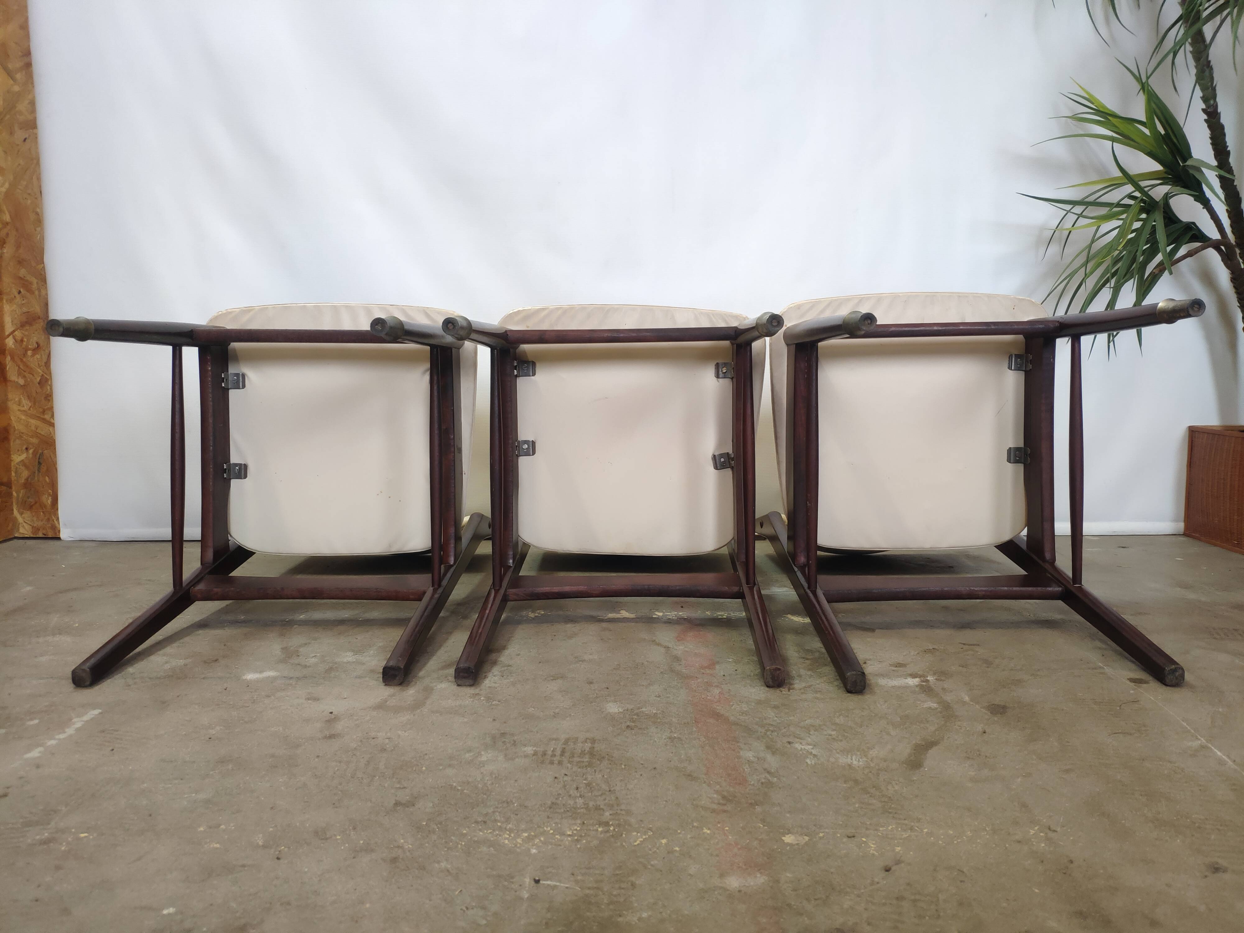 Lot de 6 chaises vintage