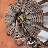 Vintage 1960s bamboo pendant light