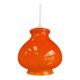 Vintage orange opaline pendant light – 70s retro chandelier