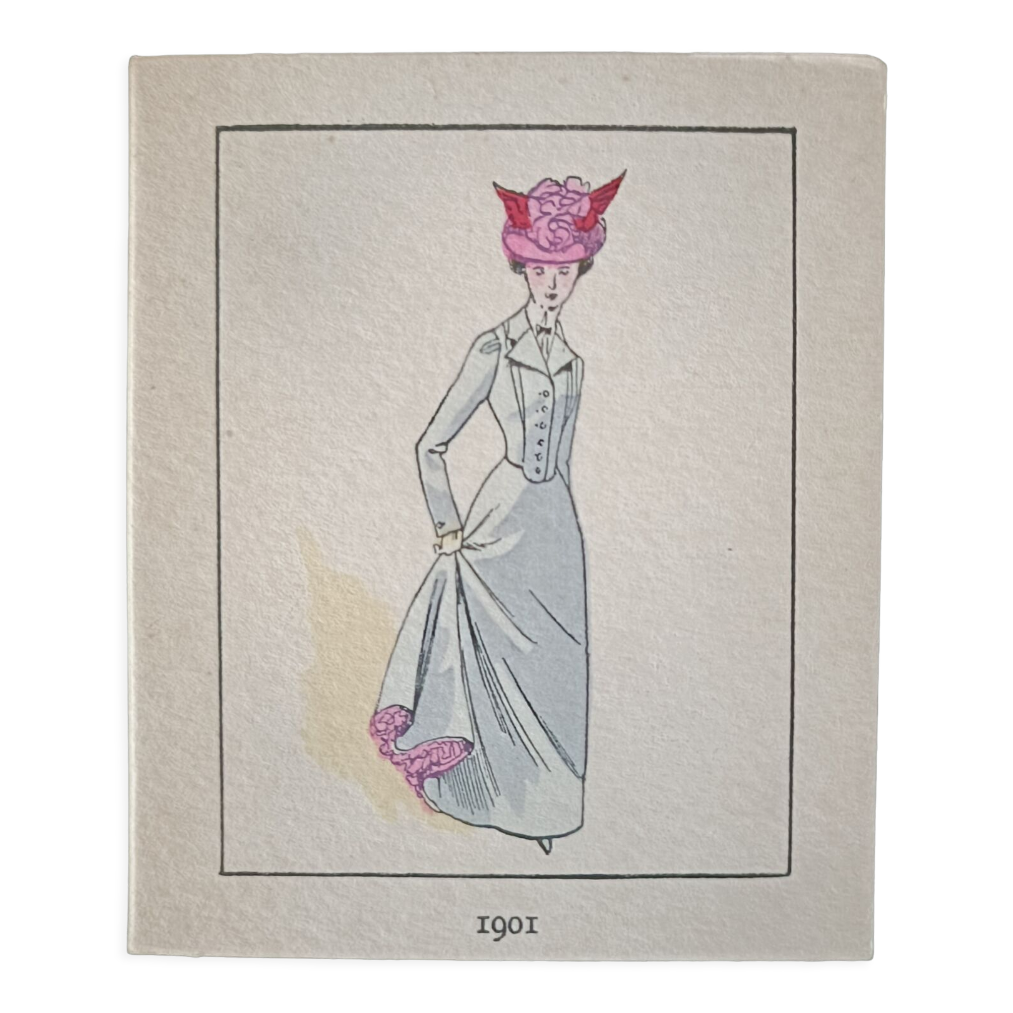 Colorful stencil Art Deco fashion