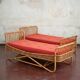 Bamboo daybed, 1960s, set of 2