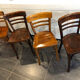 Suite de 4 chaises de bistrot Baumann vintage