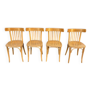 (Lot) 4 Chaise Bistrot - clair