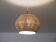 Vintage teak and rope pendant lamp 1960