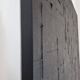 Monochrome black minimalist abstract painting