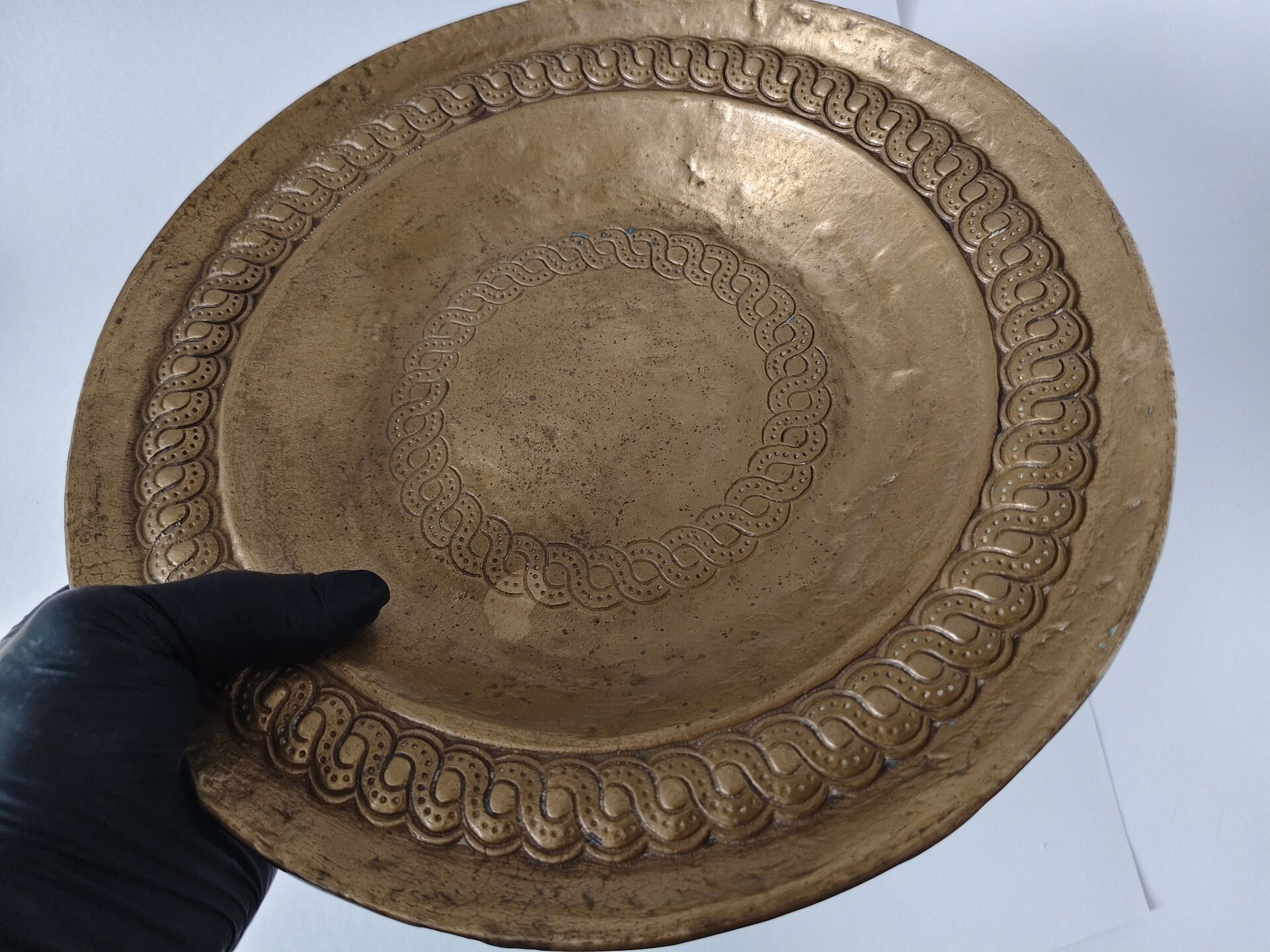 Hammered brass cup Collini Austria - 1960s
