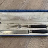 Ebony knife and fork for leg of lamb Samaritaine brand