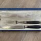 Ebony knife and fork for leg of lamb Samaritaine brand