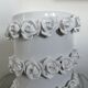 White slip ceramic vase, Italy, 1980s