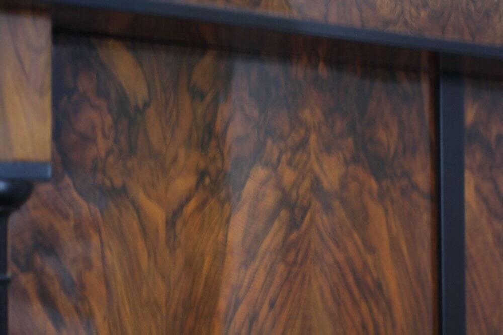 Biedermeier Armoire, Walnut Veneer and Full Columns, Austria, circa 1820