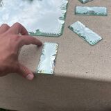 Beveled mirror glass - knife holders, bottle coasters