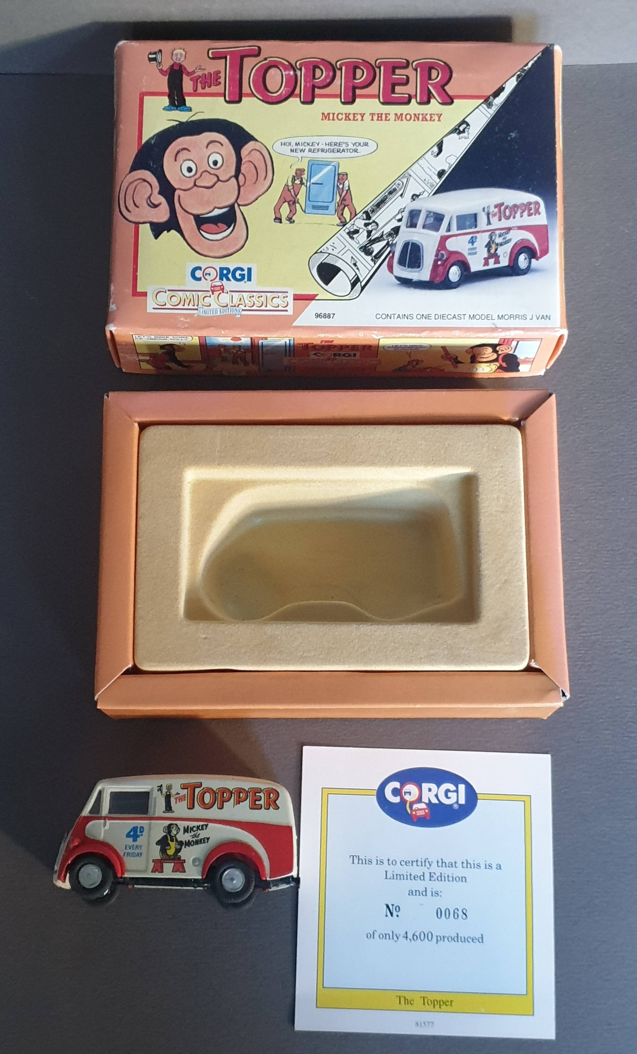 Camionette / véhicule de collection The Topper Corgi Comic Classics Mickey the Monkey