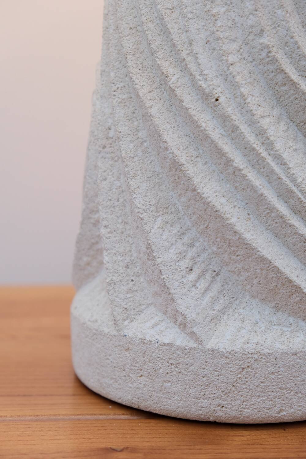 Stone lamp from the Gard region in the style of Albert Tormos, 1970