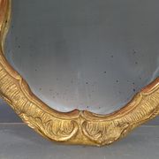 Old mirror frame gilded wood decoration shells and rinses Louis XV style 58x42 cm SB